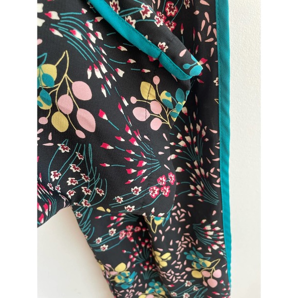 Lulu’s Boho Blooms Black Floral Print Pants | size medium - Picture 6 of 9